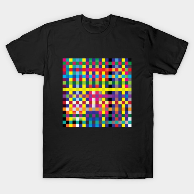 colorful pixels T-Shirt by zeljkica